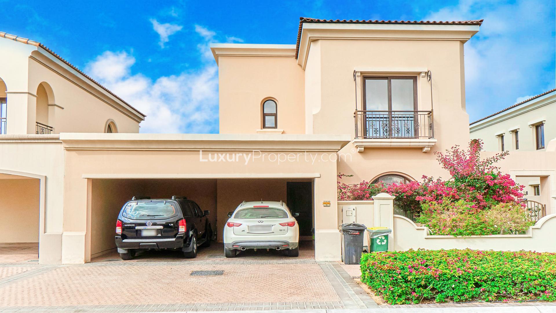 Luxurious living room in 4-bedroom villa, Lila, Arabian Ranches 2, with elegant decor