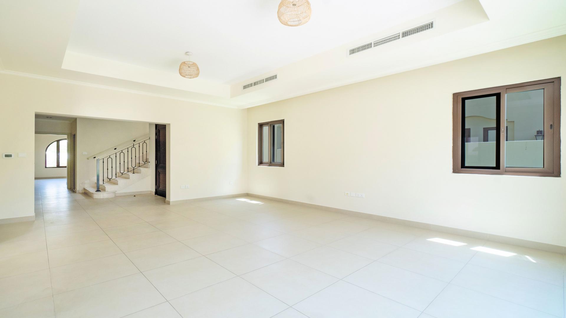 Spacious living area in 5-bedroom villa for rent, Lila, Arabian Ranches 2