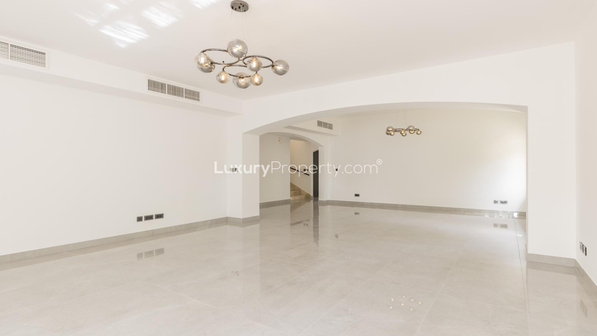 Spacious living area in fully upgraded 4-bedroom villa, Meadows 1, available for rent