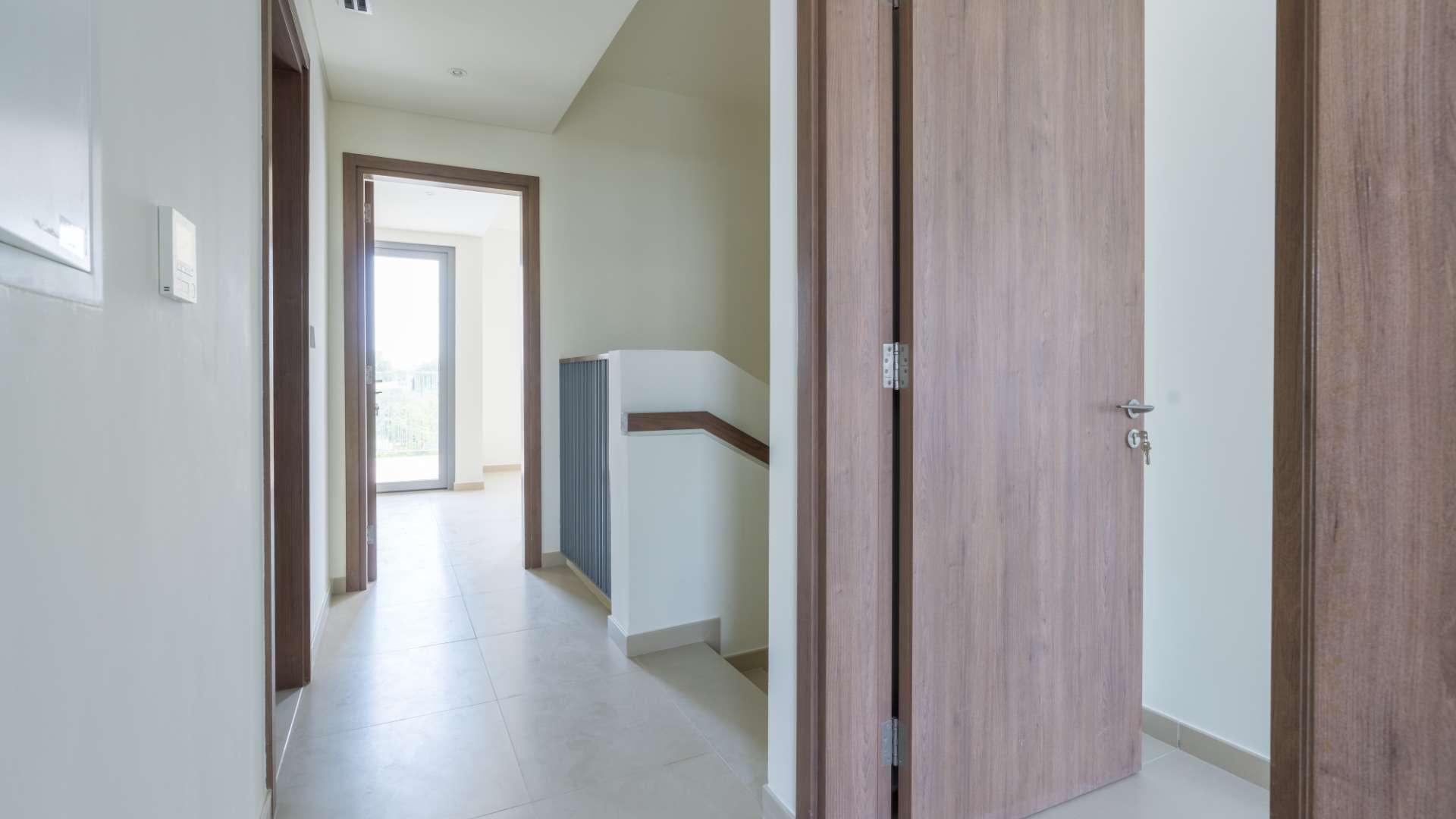 N/A,Hallway view in brand new Elan Villa, Tilal Al Ghaf, showcasing modern interior design