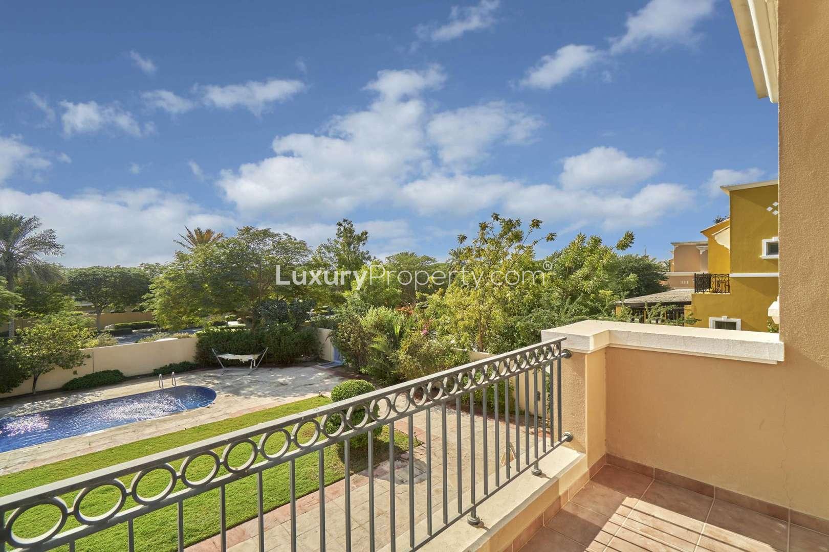 Empty room with large windows in 4-bedroom villa, Mirador La Coleccion, Arabian Ranches