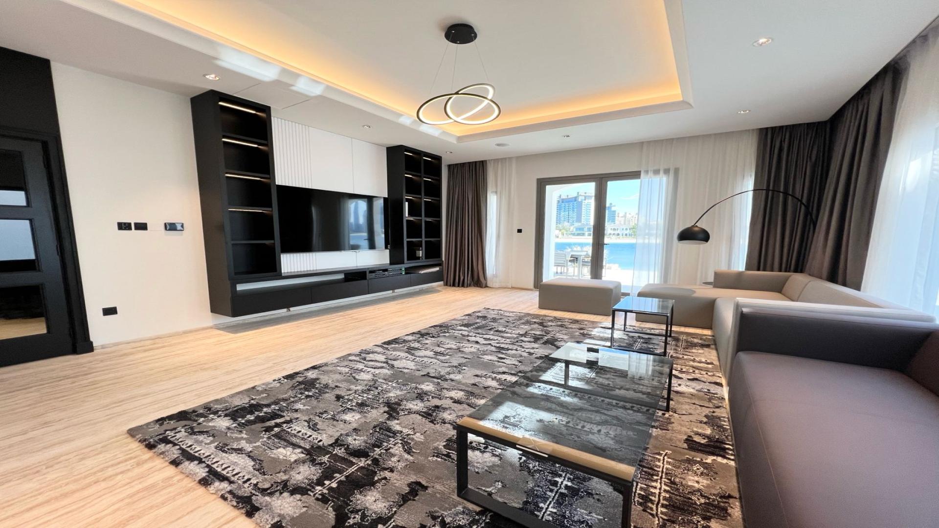 Luxurious modern villa interior with high ceilings in Palm Jumeirah, Garden Homes