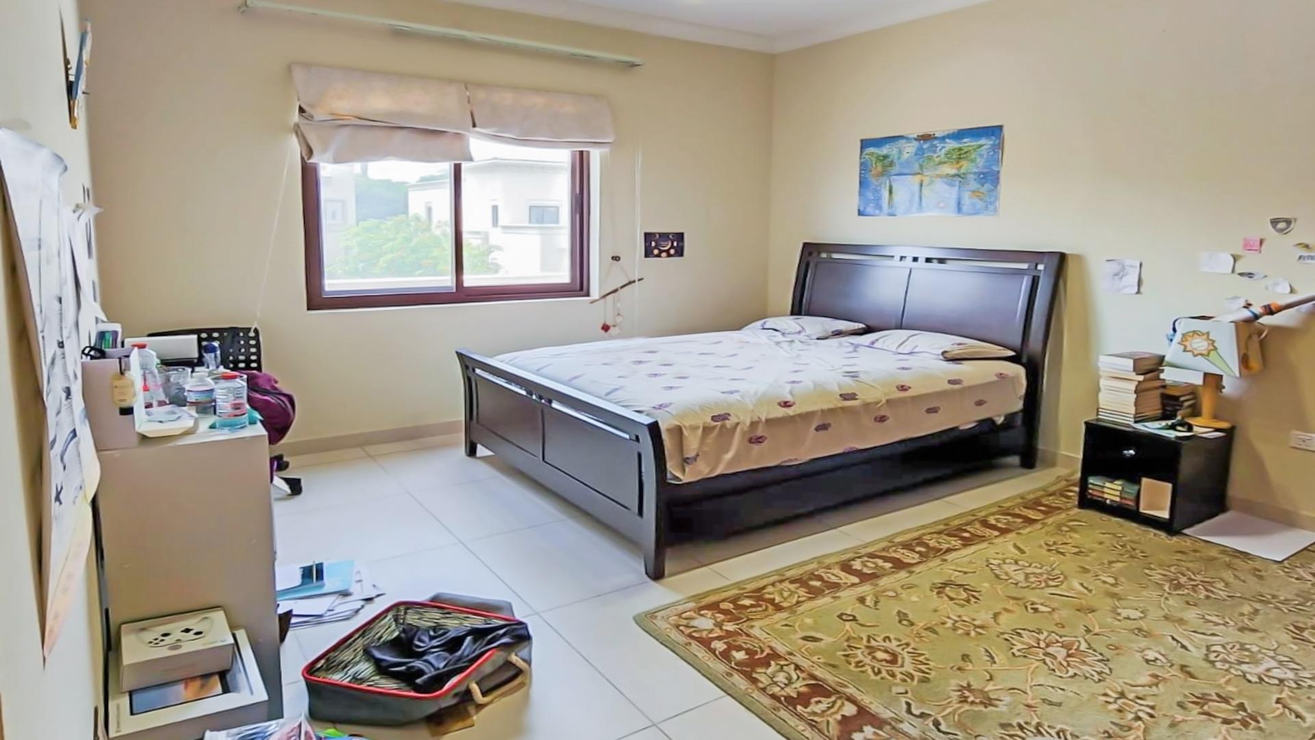 Spacious dining area in upgraded 4-bedroom villa, Palma, Arabian Ranches 2, for rent