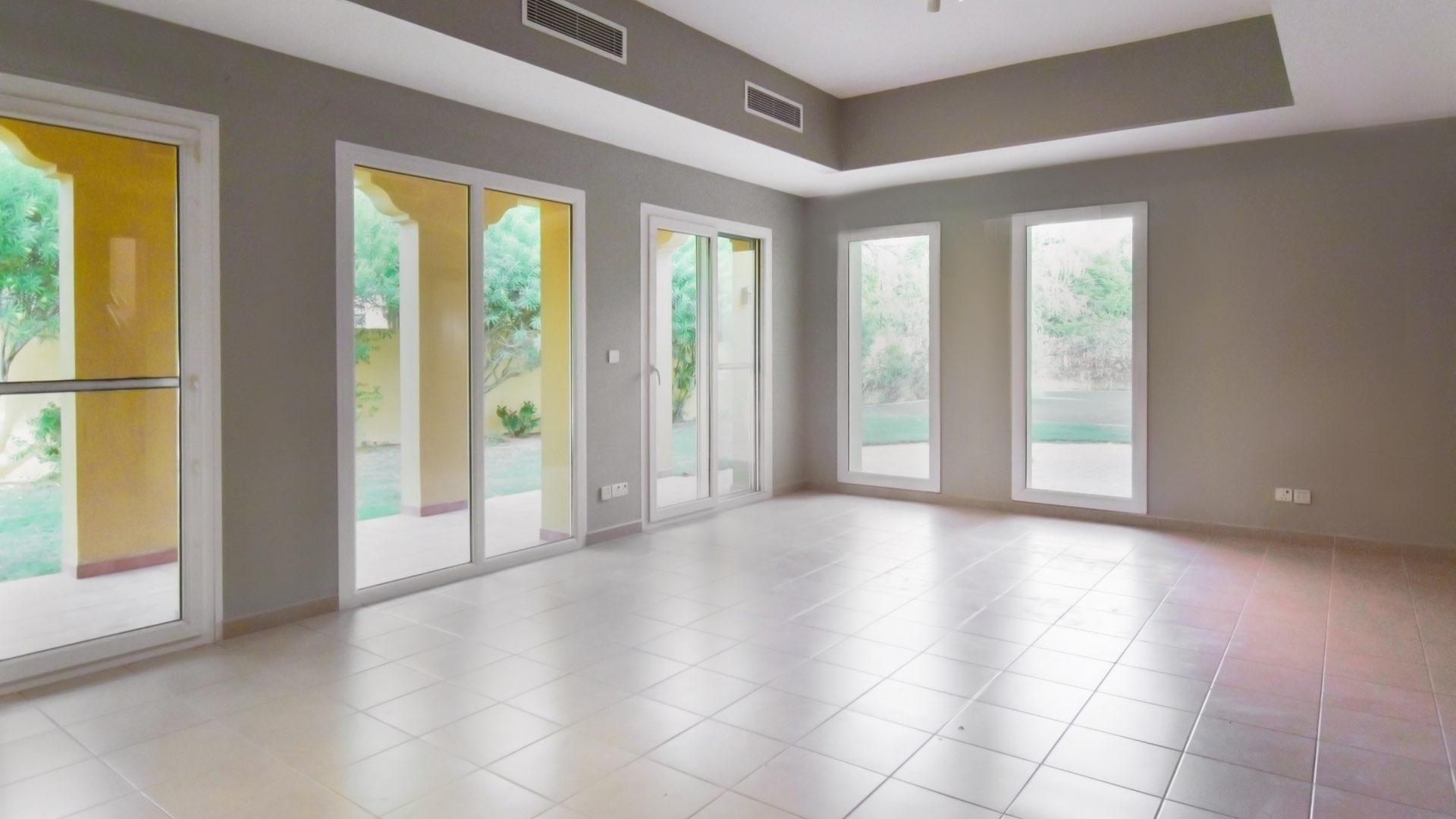 Staircase and wooden door in Mediterranean villa, Palmera, Arabian Ranches