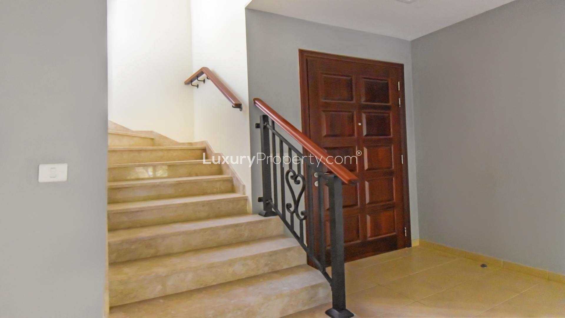 Spacious garden view at Mediterranean style villa in Palmera, Arabian Ranches