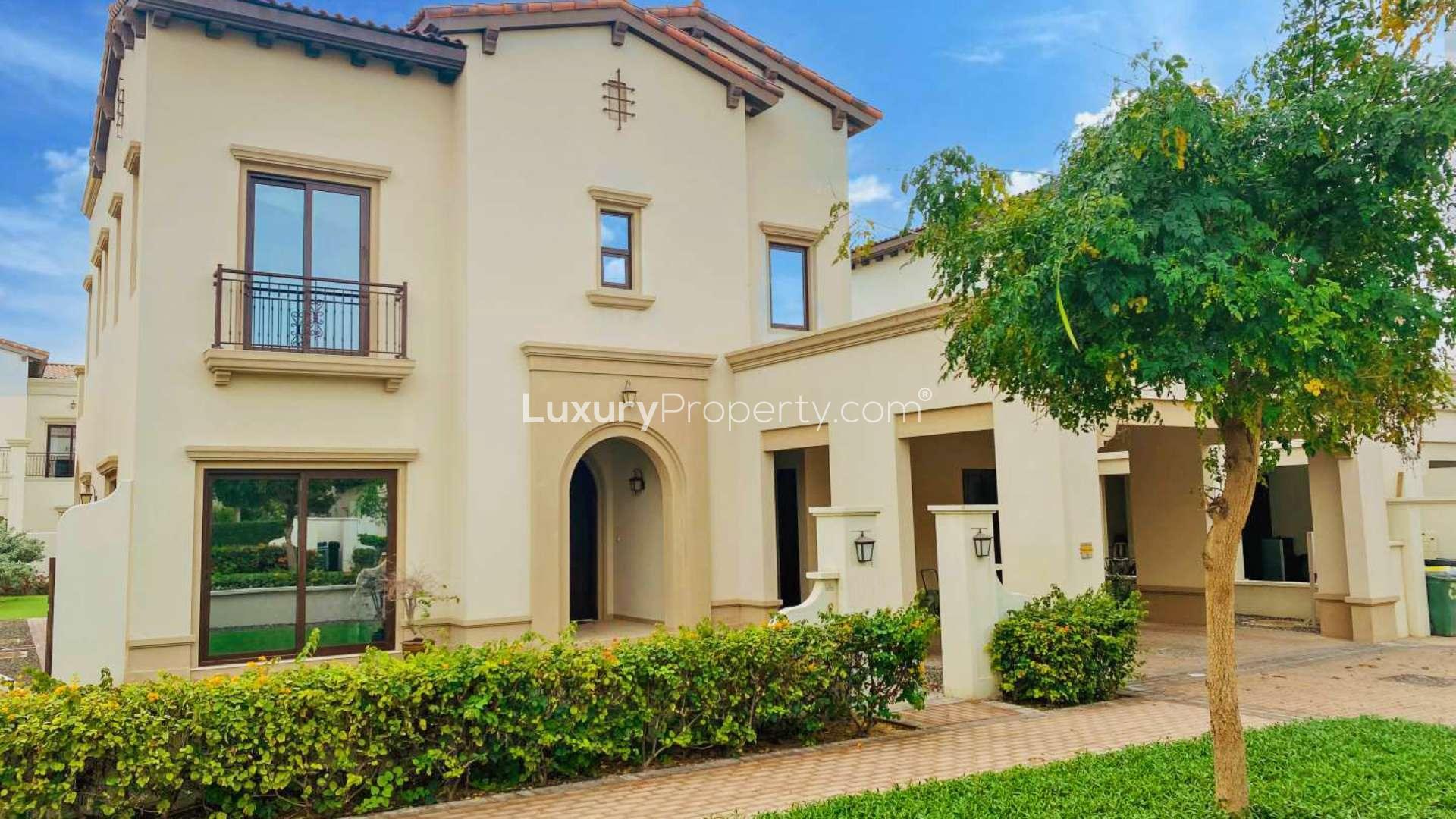 Elegant living room in furnished 4-bedroom villa for rent, Rasha, Arabian Ranches 2