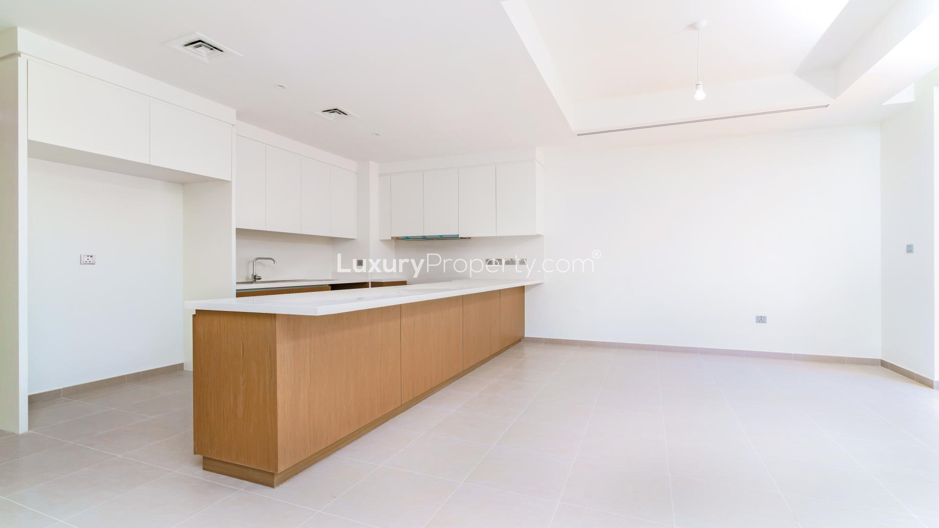 Modern open-plan living area in 4-bedroom villa, Reem Community, Arabian Ranches 2