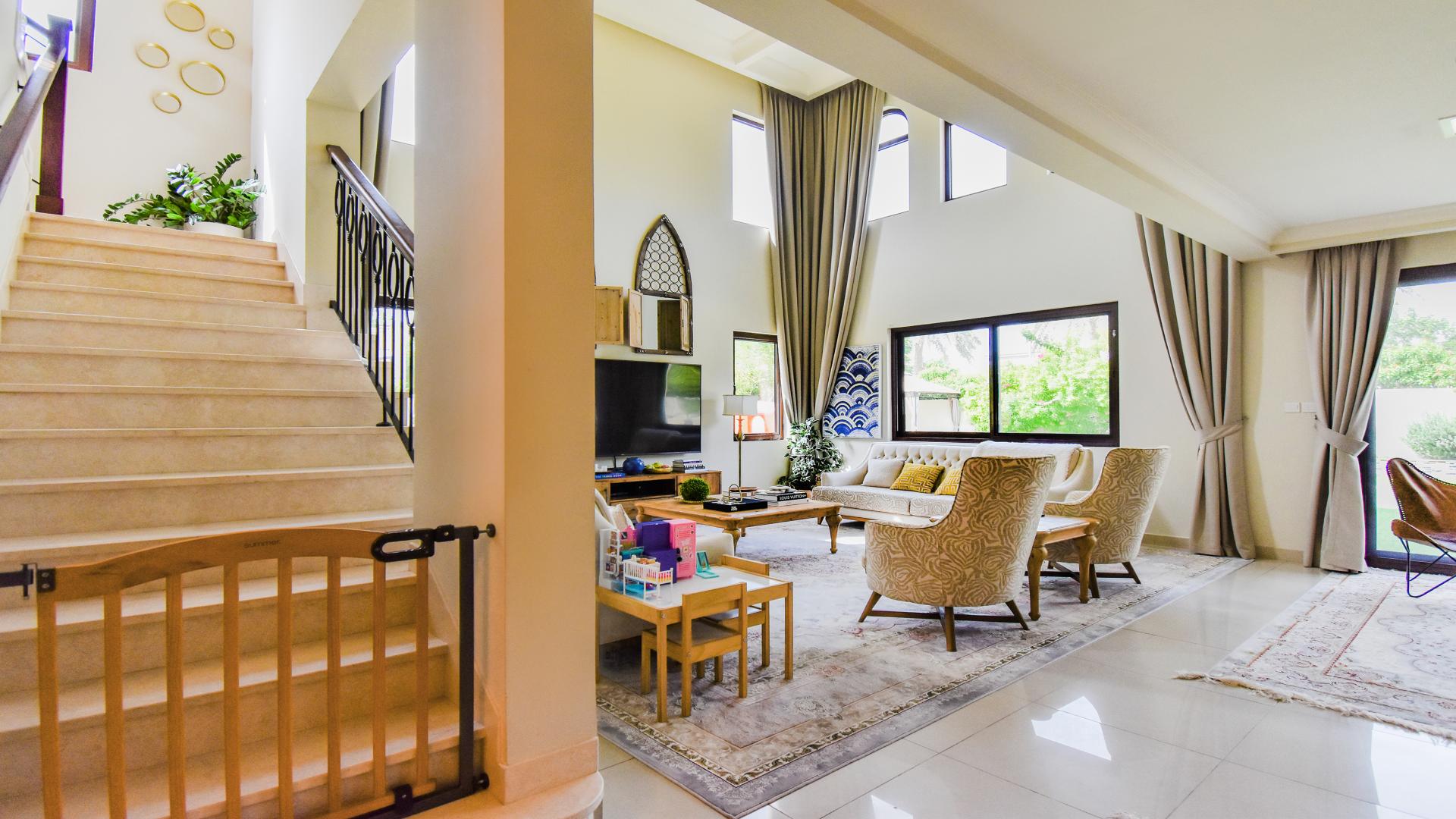 Bedroom in Rosa villa, Arabian Ranches 2, featuring modern decor and ample natural light