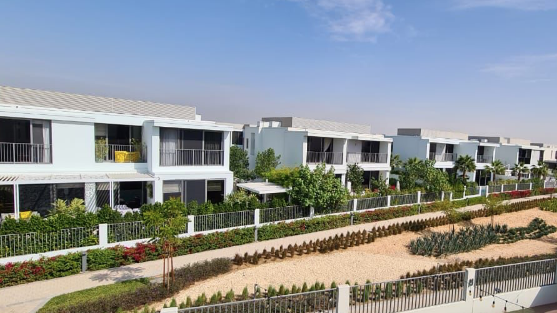 Luxurious garden view from villa in Sidra Villas, Dubai Hills Estate for rent