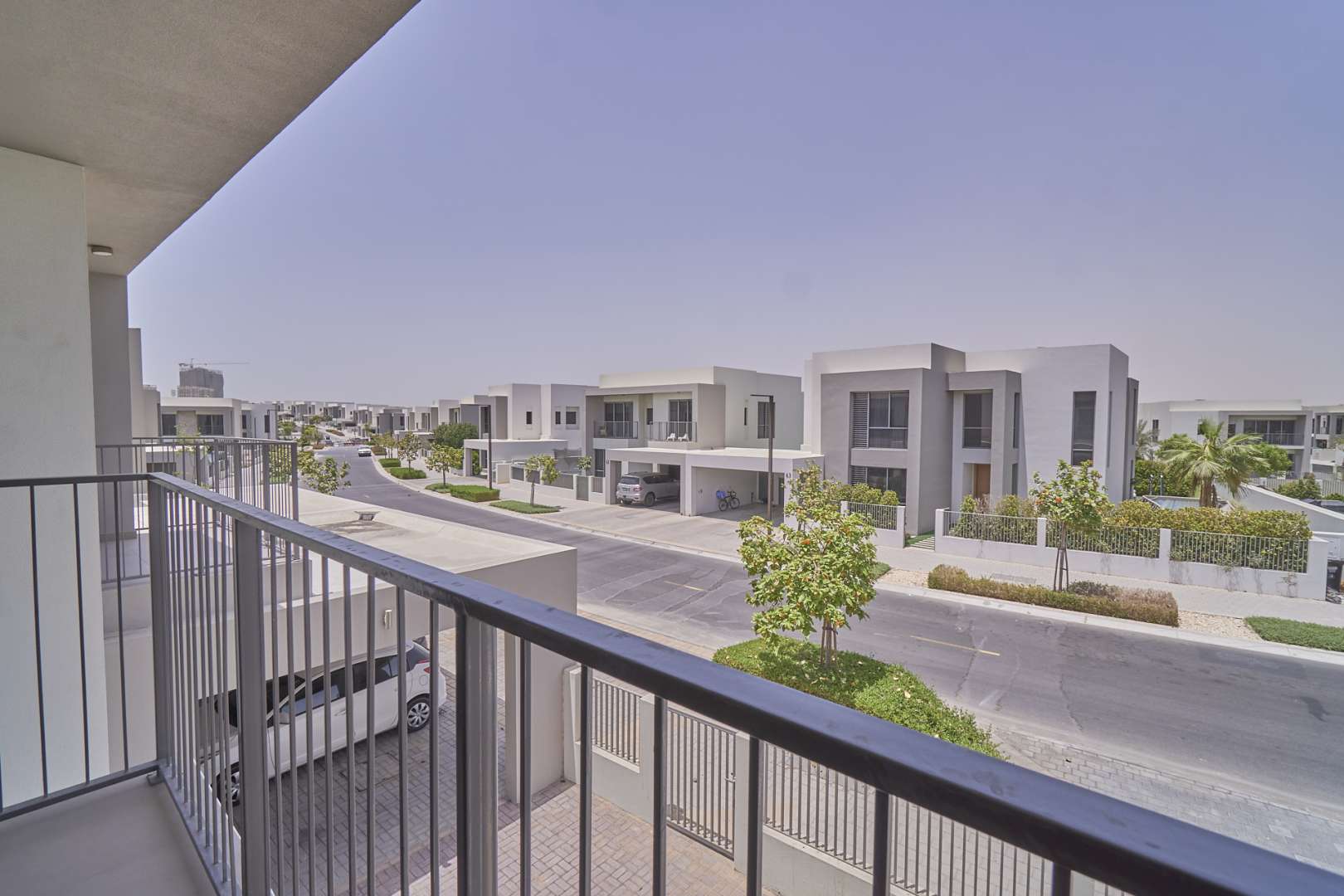 Spacious living room with large windows in Sidra Phase 1 villa, Dubai Hills Estate