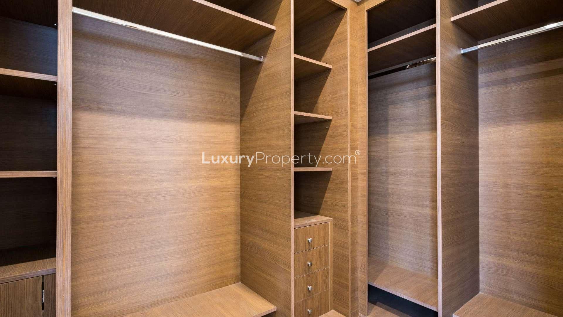 Bright room with large window in Sidra Villas, Dubai Hills Estate. Rent this 4-bedroom villa