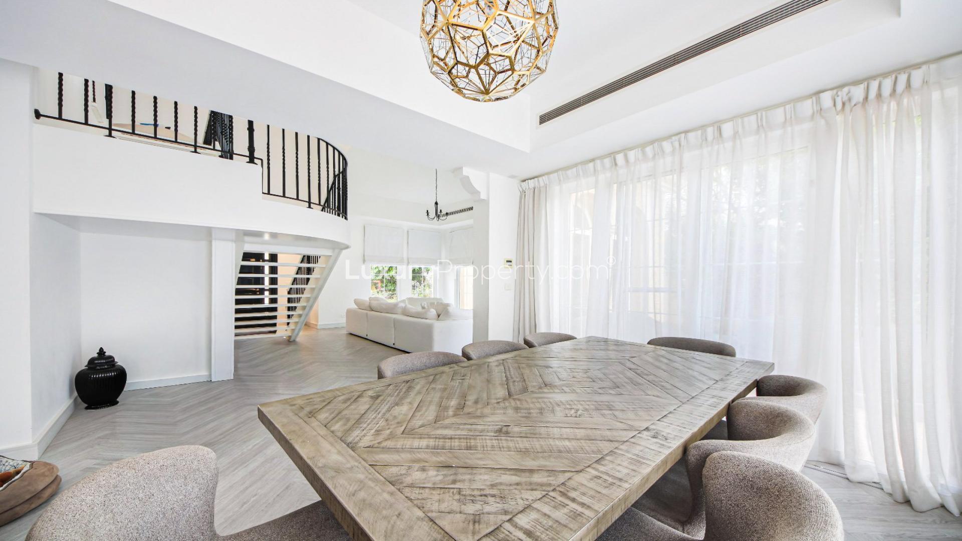 Luxurious villa living room with modern decor in Mirador La Coleccion, Arabian Ranches