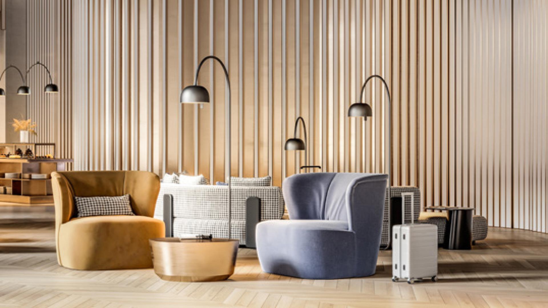 Aerial view of luxury villas in Palmiera 2, The Oasis with scenic waterways