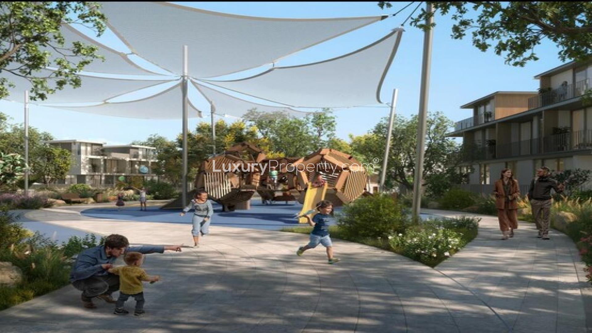 Luxury villa community Avena in The Valley Phase 2 with park and playground