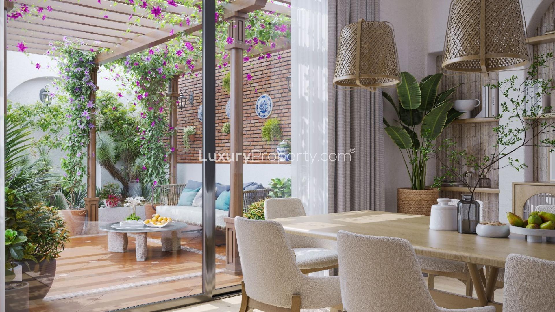 Elegant dining room in Spanish-style villa, Sobha Galera, Kannamangala, Bangalore