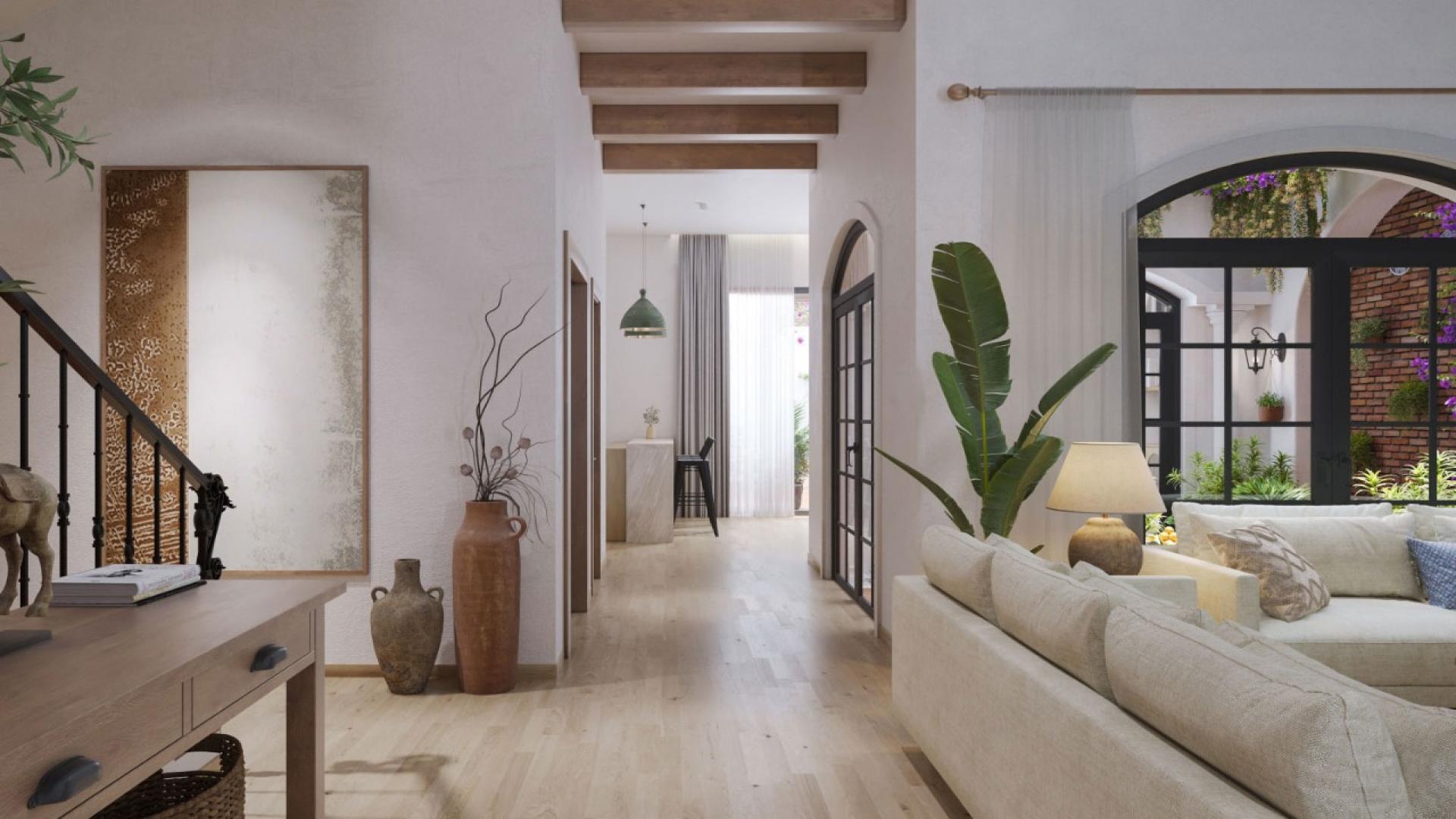 Luxurious living room in Sobha Galera duplex villa, Bangalore, featuring elegant decor and furnishings