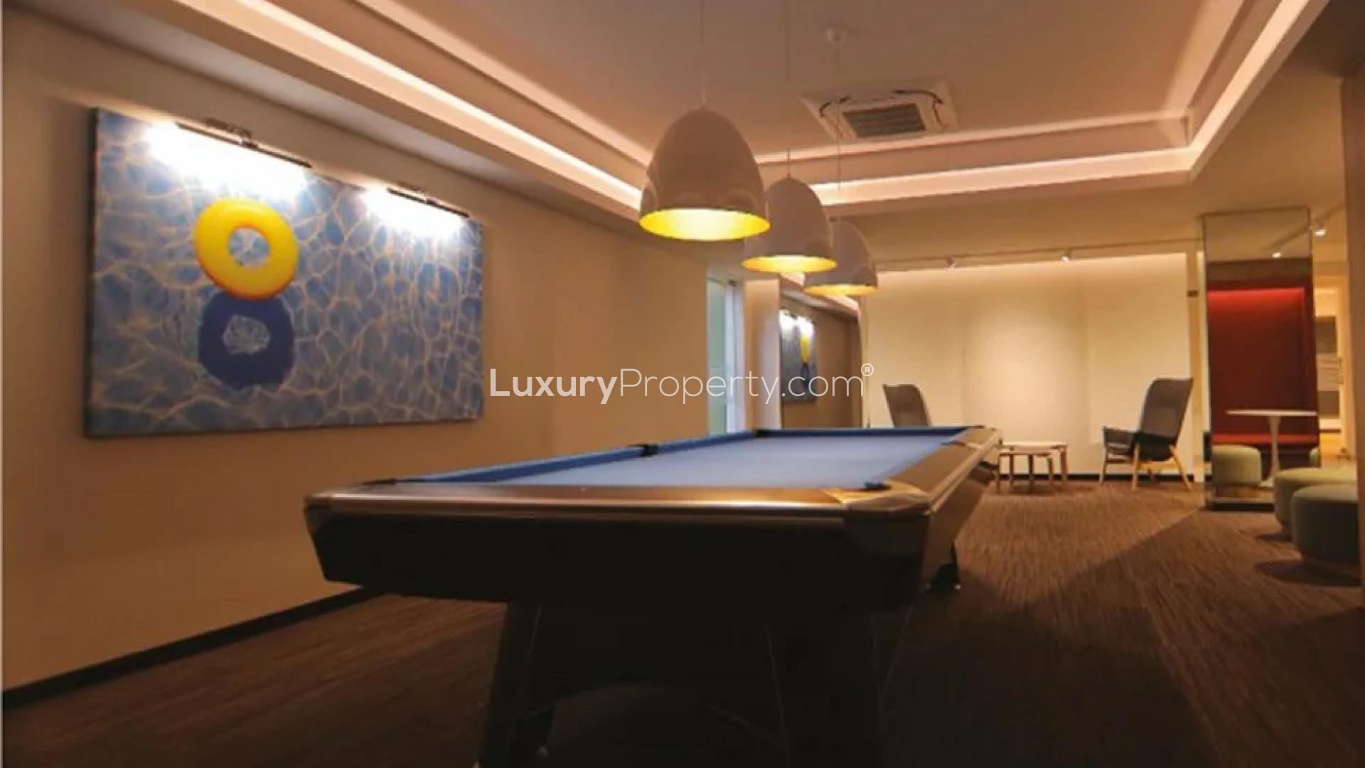 Luxurious living room in gated villa, Sobha, Velliparamba, Calicut, featuring modern decor and views