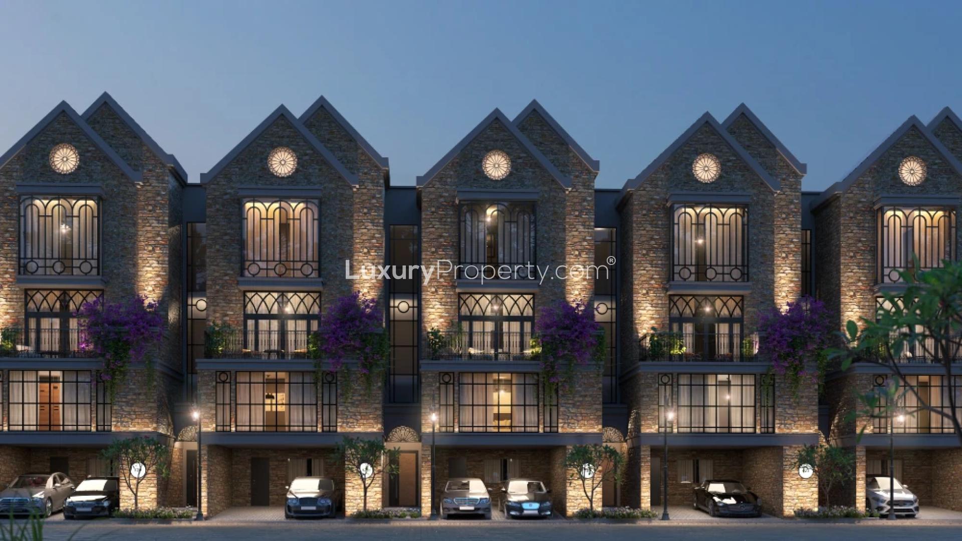 Ultra-modern kitchen in Sobha Crystal Meadows luxury villa, Sarjapur Road, Bengaluru