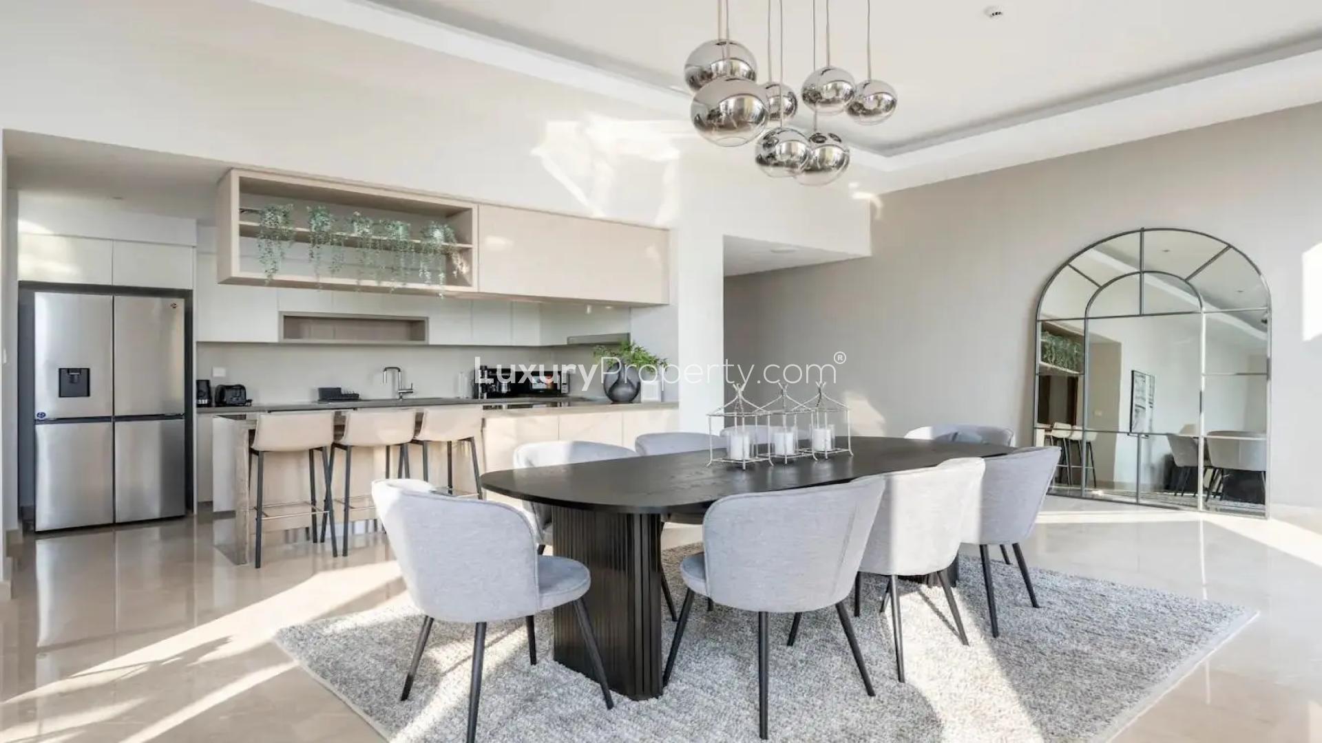 Modern open-plan living area in luxury villa, Emaar Parkside Hills, Madinat Al Mataar