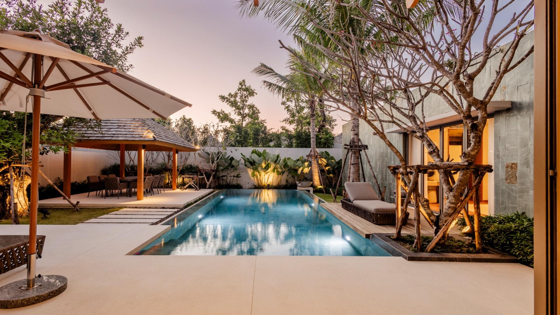 4-bedroom villa with pool at Anchan Flora, Bang Tao Phuket, Thailand, for sale