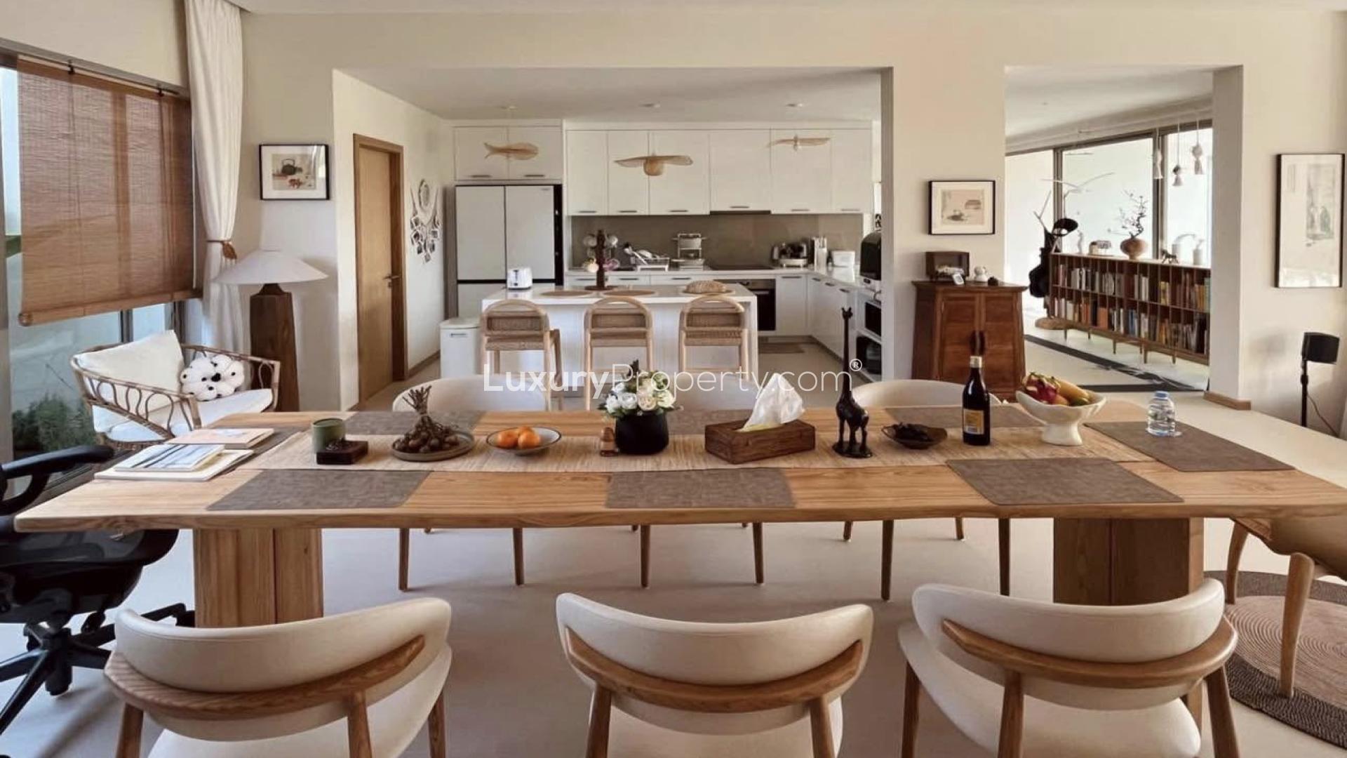 Spacious living room in 4-bedroom villa at Trichada Breeze, Choeng Thale, Phuket