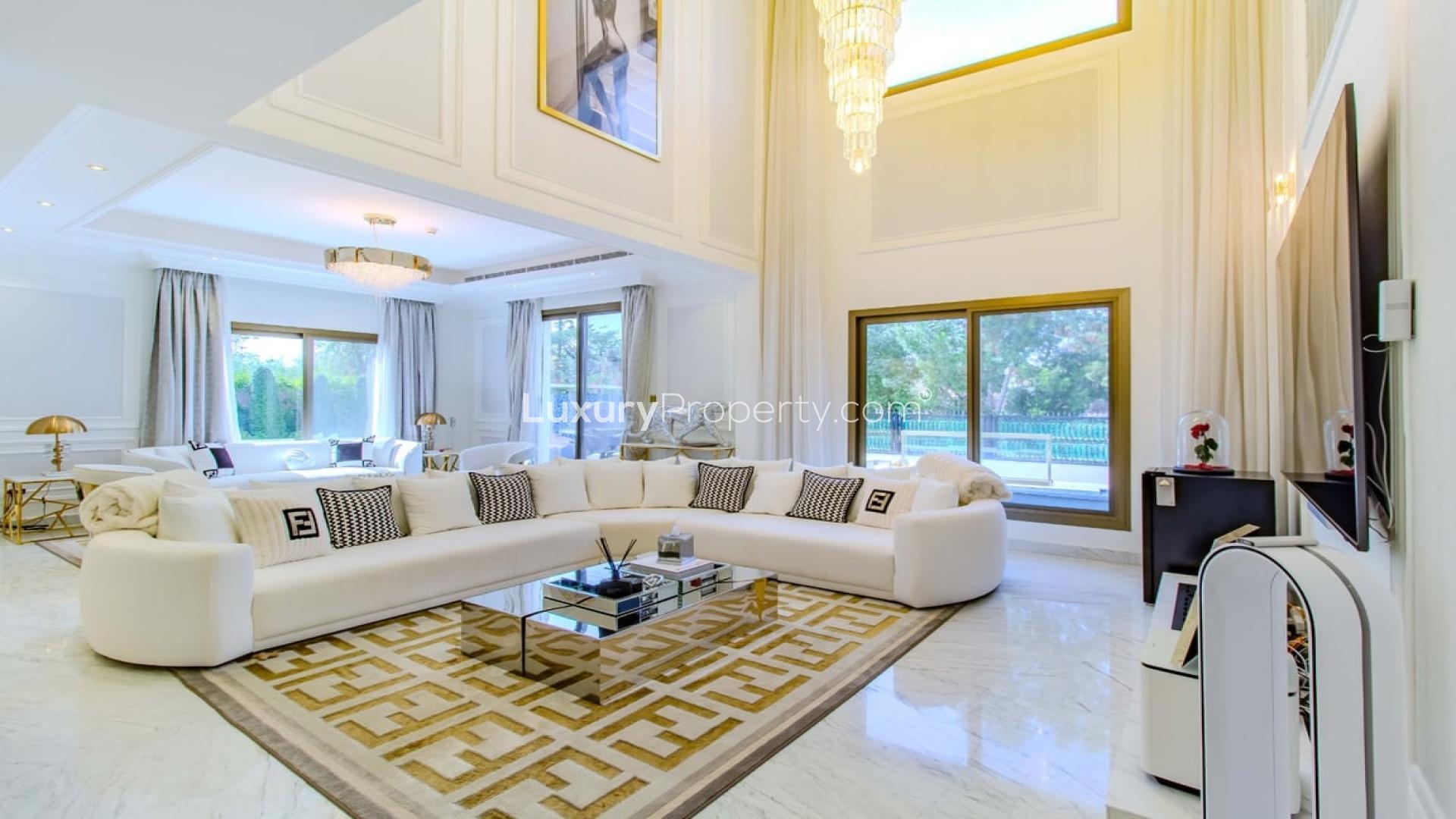 Renovated villa with expanded outdoor pool in Jumeirah Islands, Mediterranean Clusters, for sale