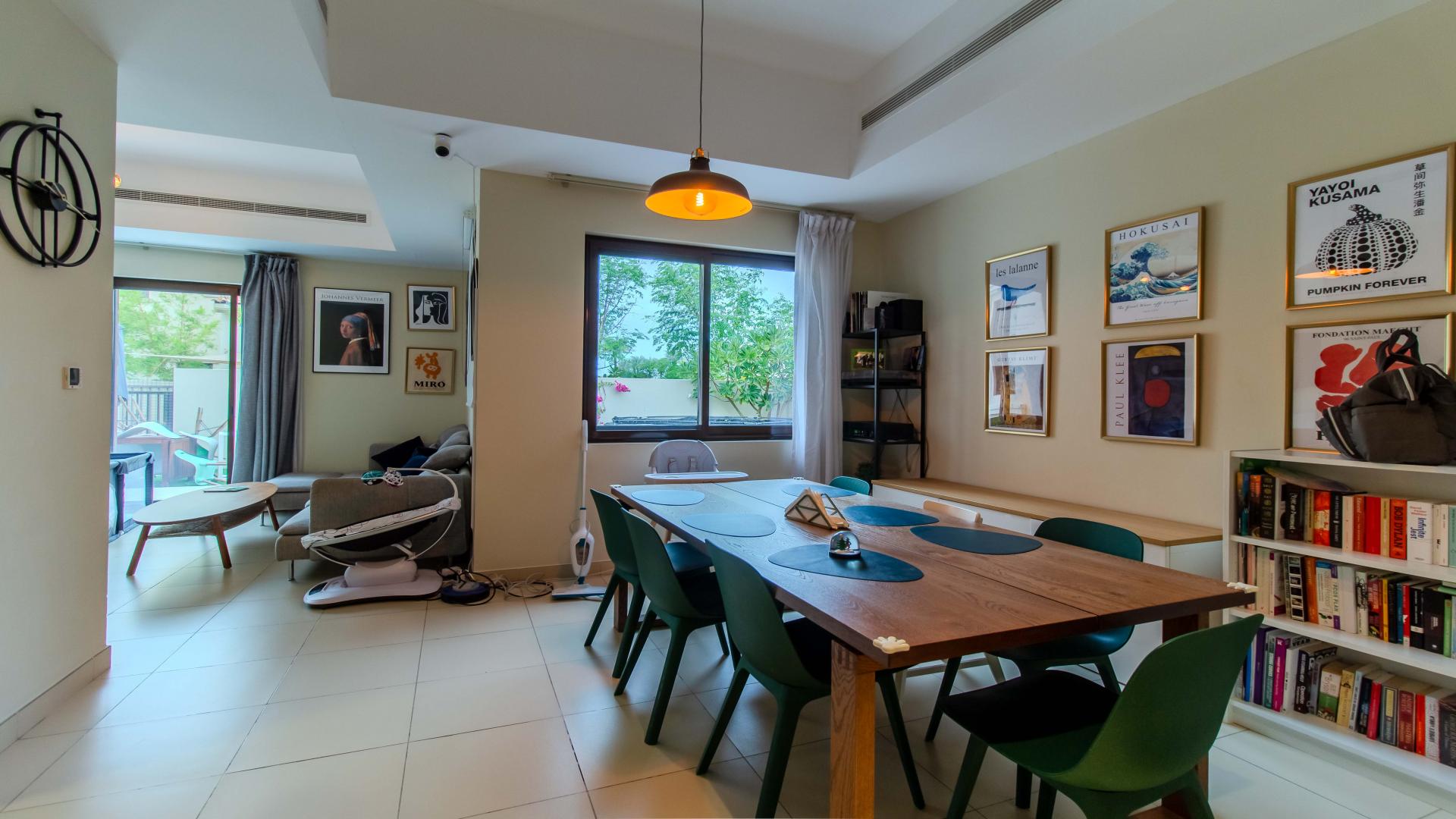 Outdoor patio with hanging chairs in Mira, Reem villa for sale, LP39739