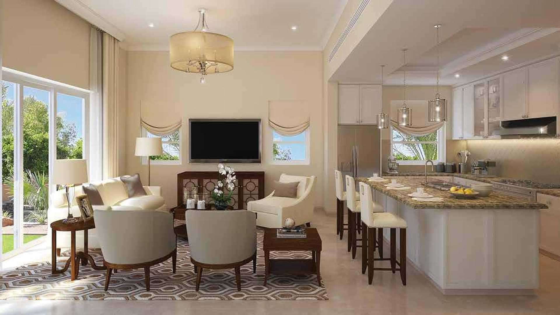 Outdoor patio area of four-bedroom villa in Aseel, Arabian Ranches 2, Dubai