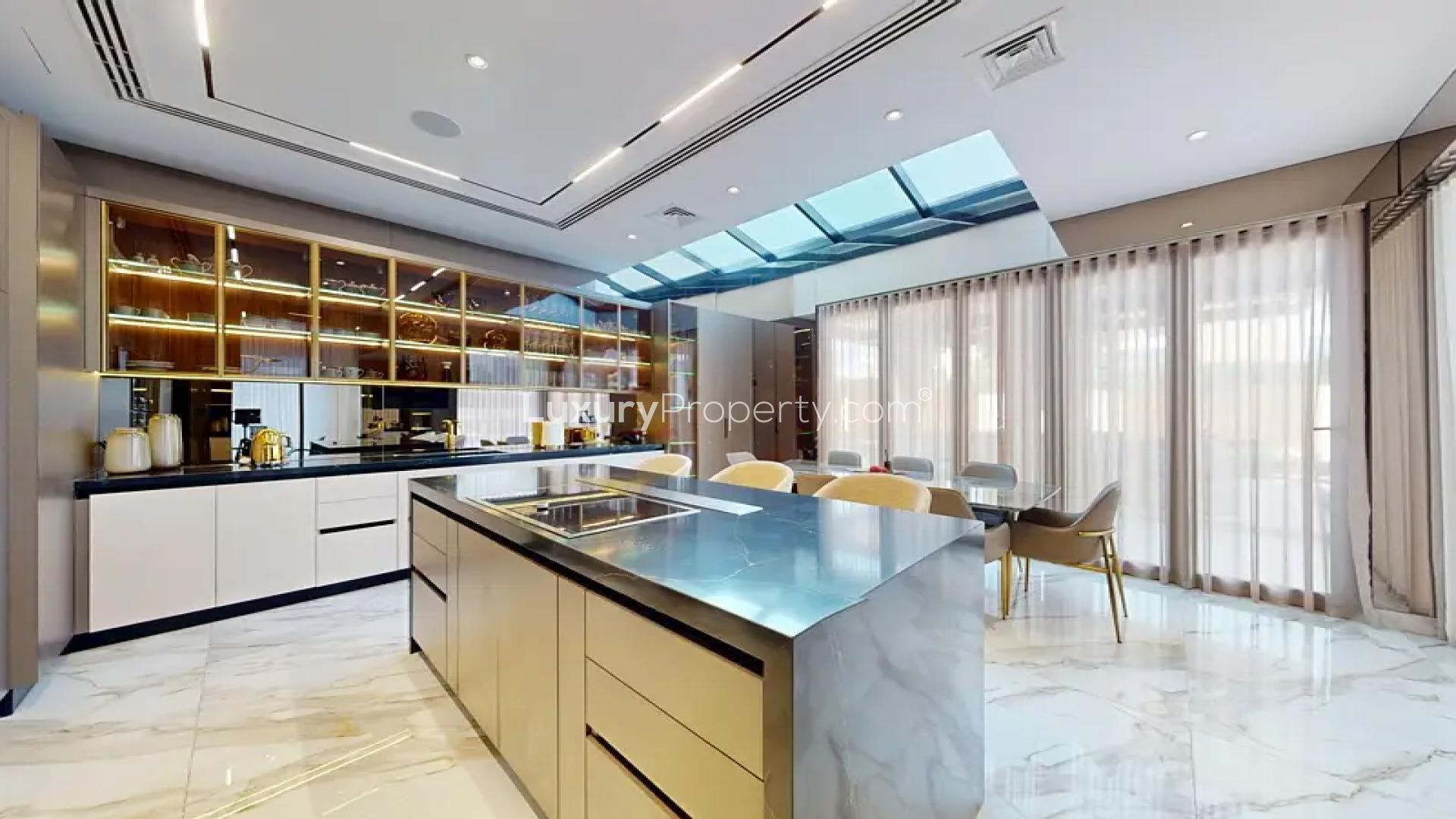 Modern 4-bedroom villa for sale in The Nest, Al Barari, showcasing elegant architecture