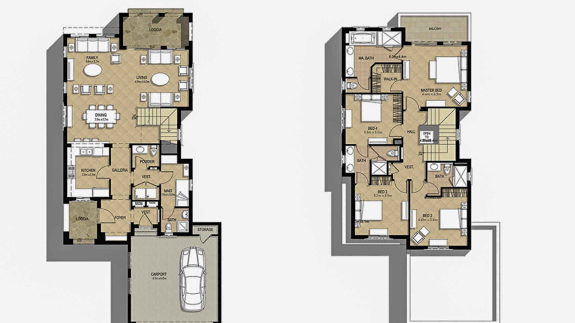 Four bedroom villa in Azalea, Arabian Ranches 2, featuring modern architecture and lush landscaping