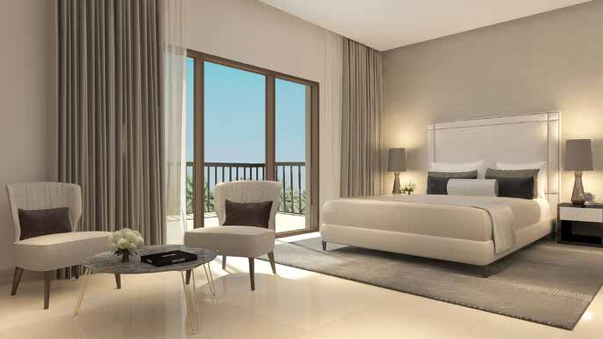 Floorplan of four-bedroom villa in Azalea, Arabian Ranches 2, featuring spacious layout