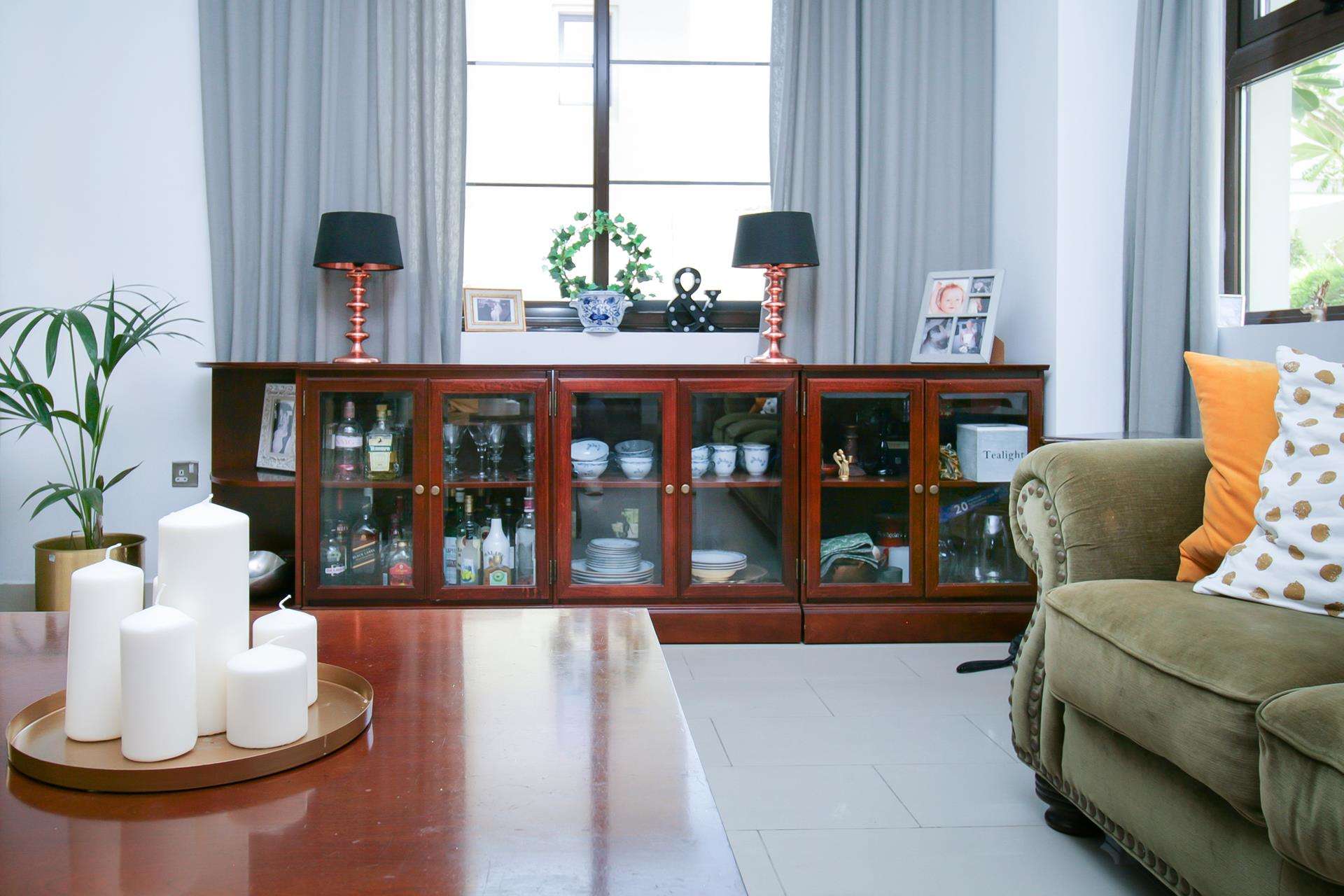 Modern living room in Dubai villa, Arabian Ranches 2, Casa community, spacious and elegant design