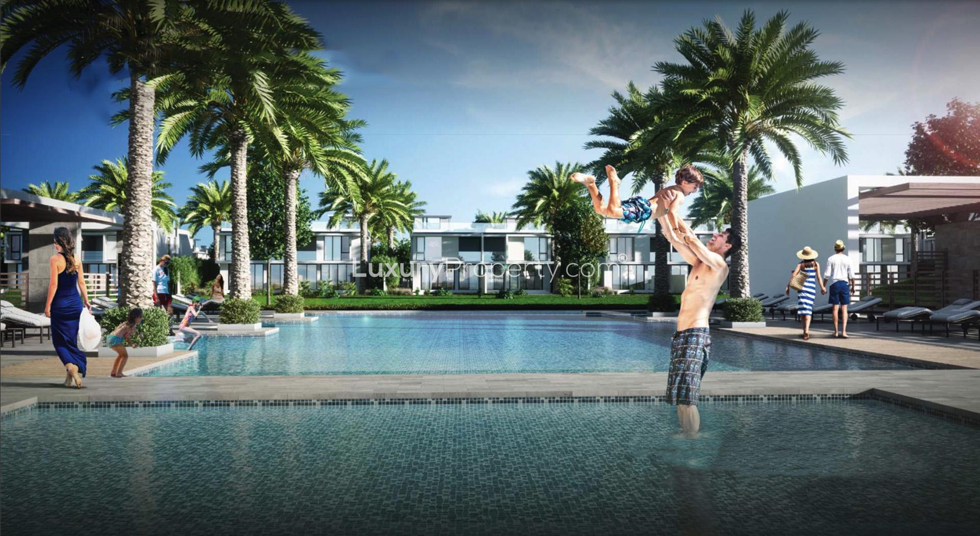 Golf course view from 4-bedroom villa at Club Villas, Dubai Hills Estate