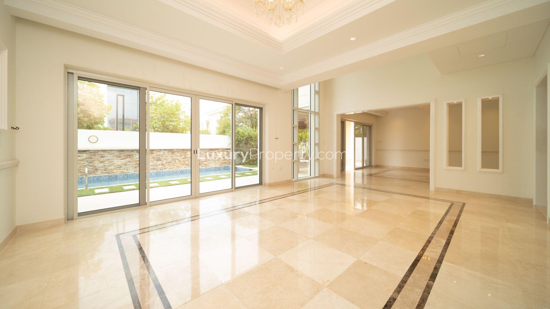 Luxurious Mediterranean villa with pool in District One, MBR City, 4 bedrooms, 5 bathrooms