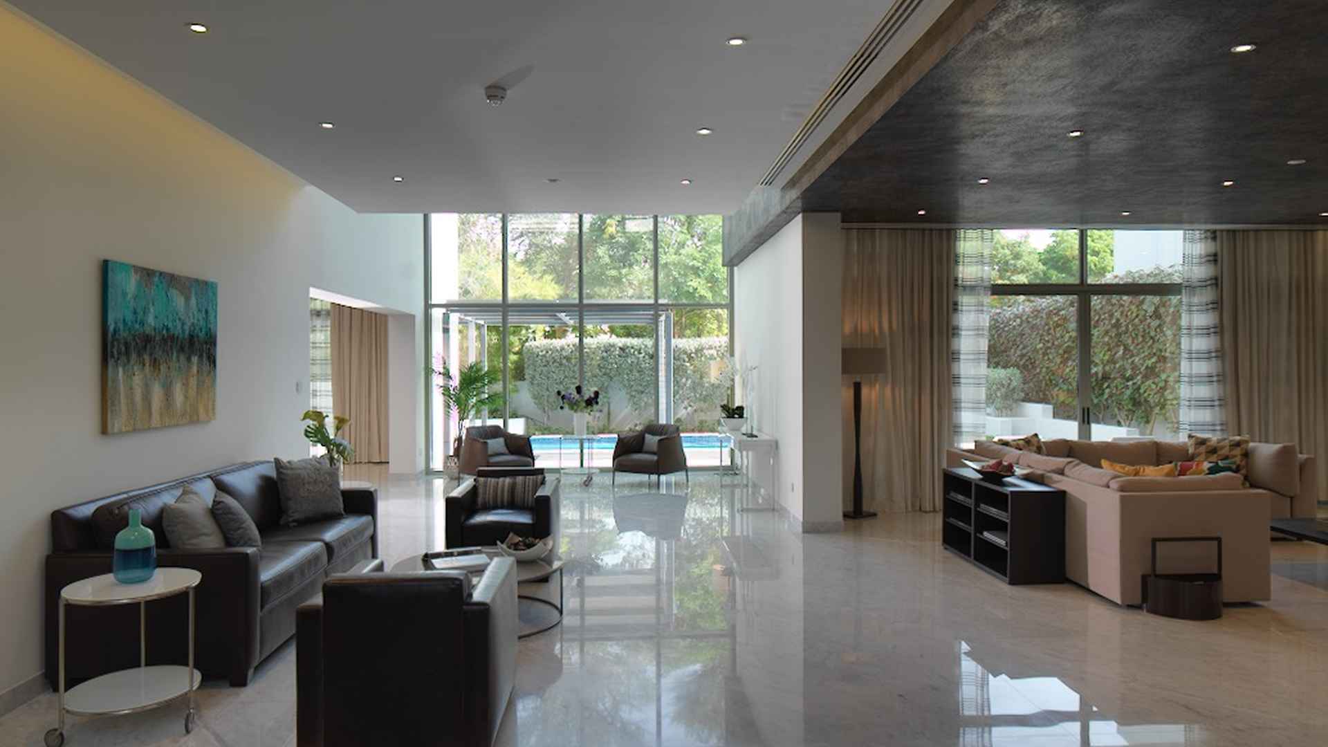 Contemporary kitchen and dining area in 4-bedroom villa, District One, MBR City