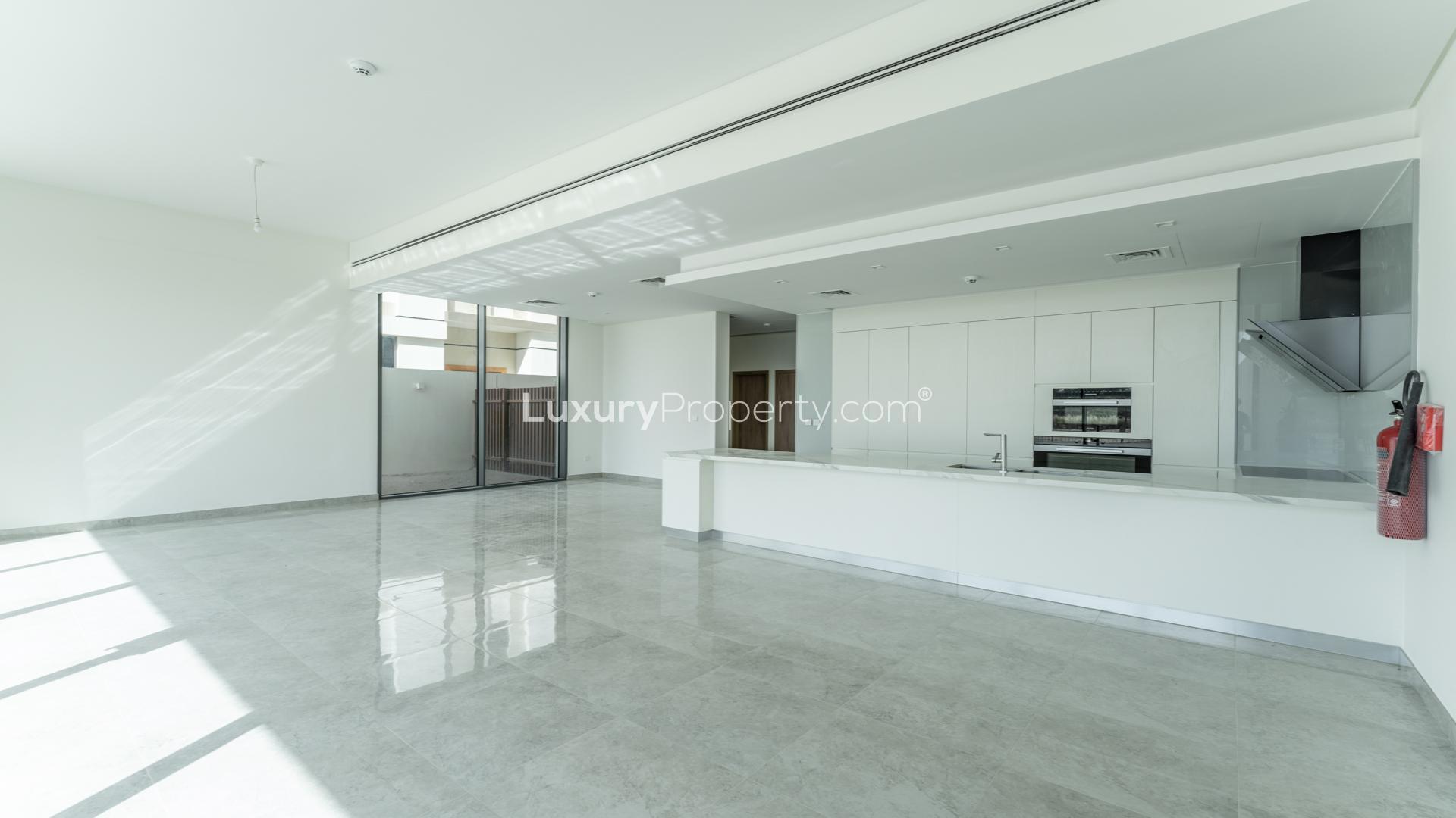 Modern 4-bedroom villa exterior in District One, Mohammed Bin Rashid City, for sale