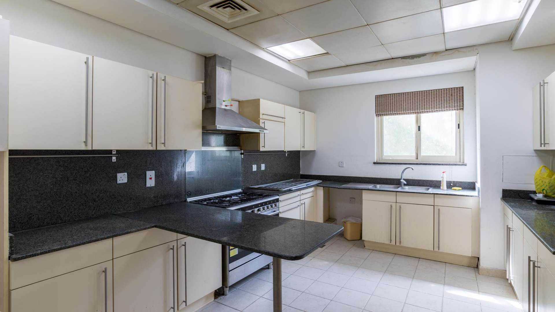 Luxurious 4-bedroom villa exterior in Jumeirah Islands, Dubai, with driveway and garden