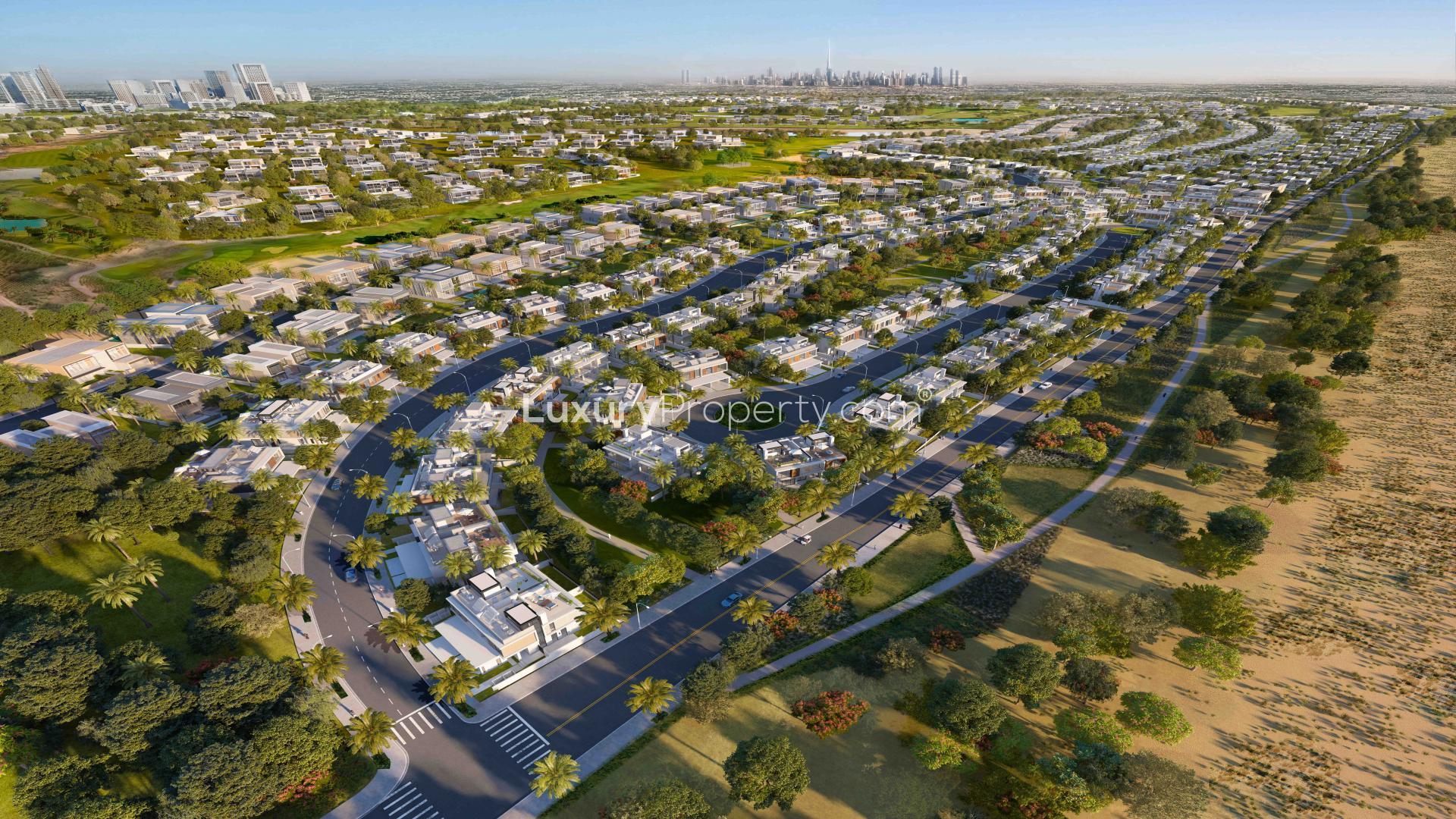 Stunning 4-bedroom villa in Dubai Hills Estate with modern design and lush surroundings