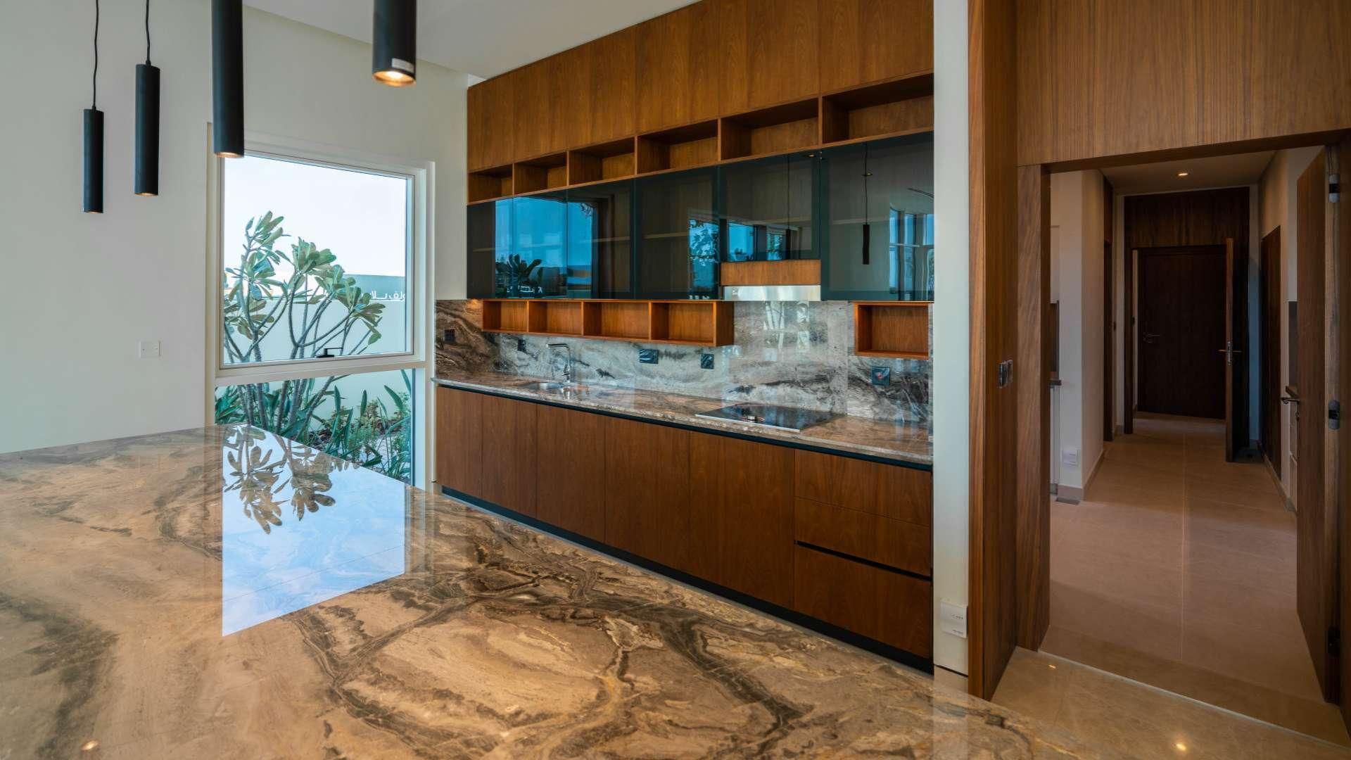 Modern kitchen interior in elegant 4-bedroom villa, Dubai Hills Estate, Golf Place