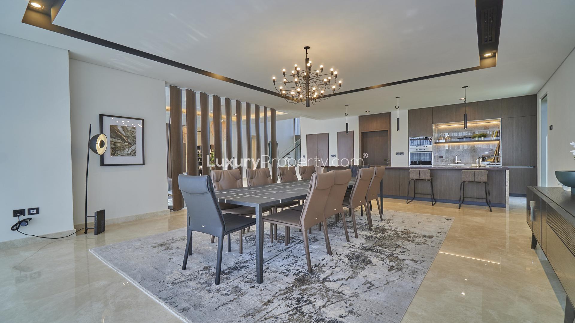 Luxurious living room in four-bedroom villa, Golf Place, Dubai Hills Estate