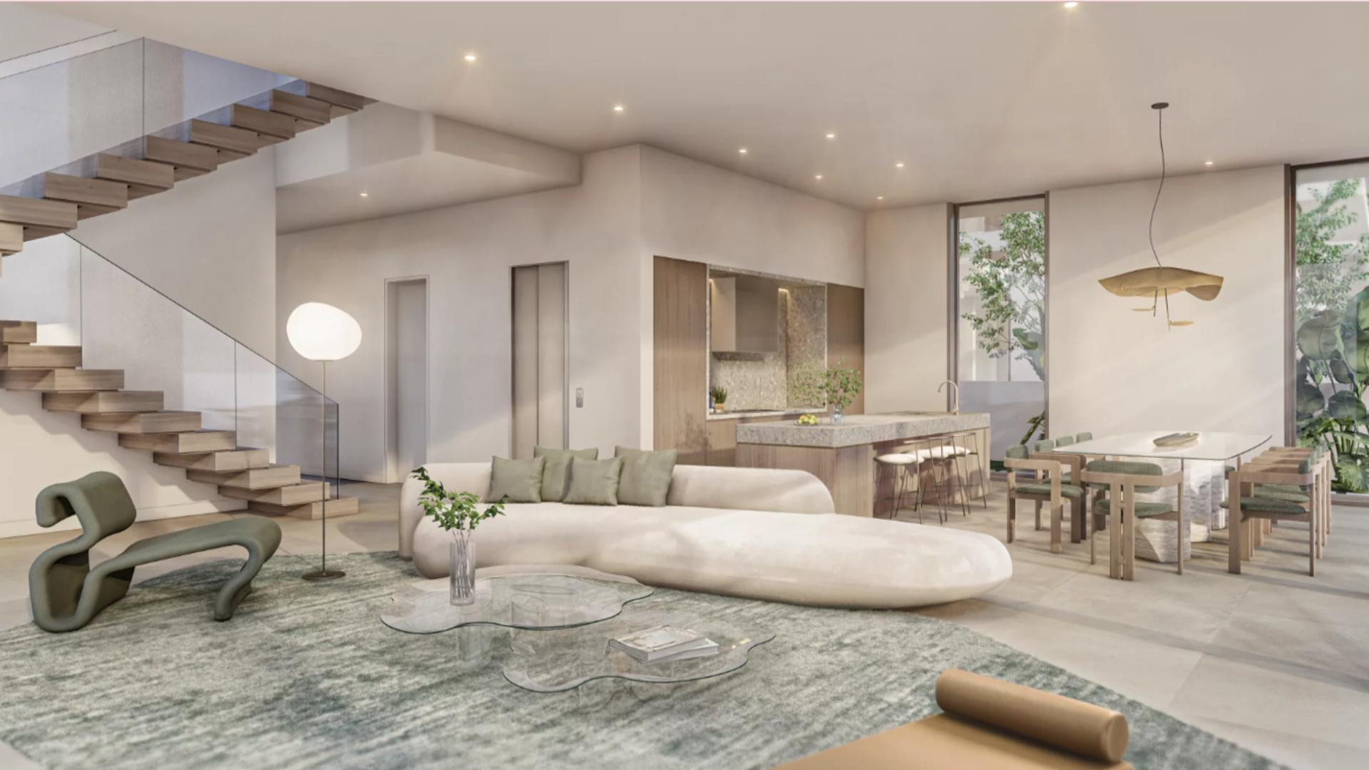 Stunning four-bedroom villa exterior with lush greenery in Nad Al Sheba 1 for sale