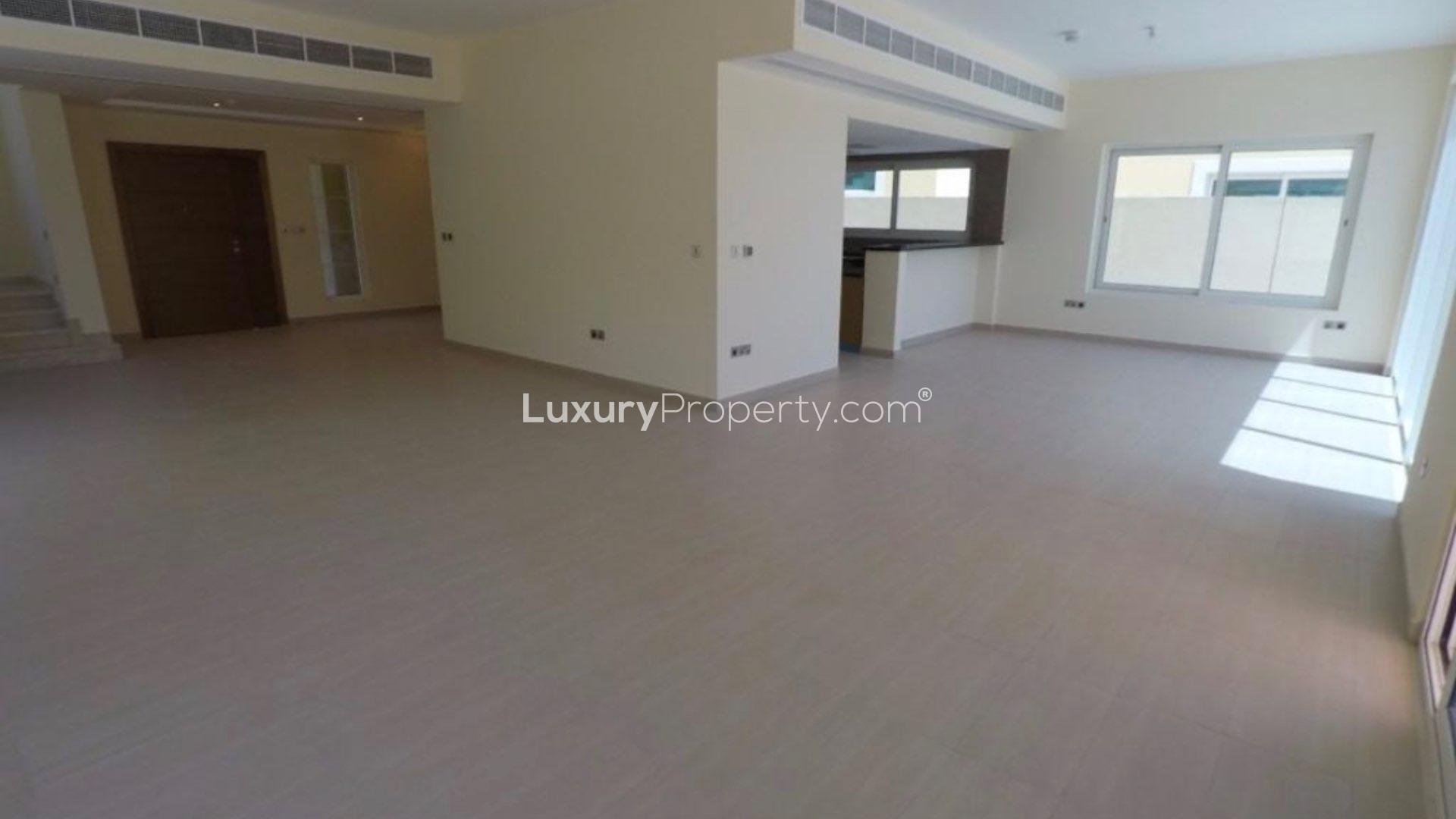 Exterior view of spacious 4-bedroom Legacy Nova Villa in Jumeirah Park, for sale