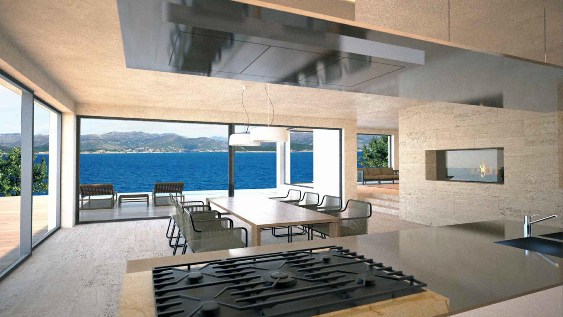 Beautiful island villa for sale on Kolocep Island near Dubrovnik, overlooking the sea