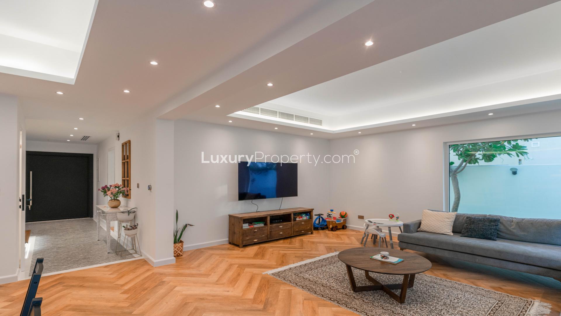 Living room in fully renovated 4-bedroom villa, Meadows 2, for sale