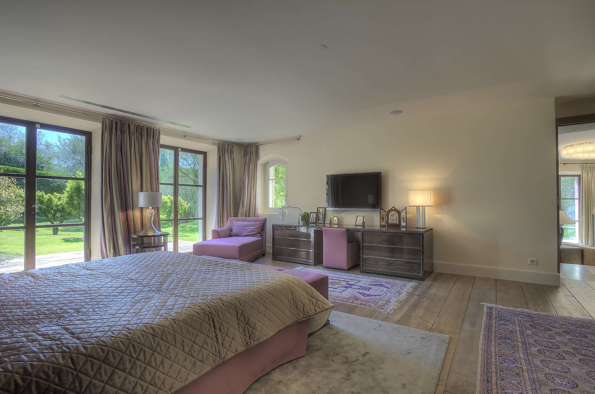 Four Bedroom Villa Exterior with Stone Facade in Mougins, French Riviera