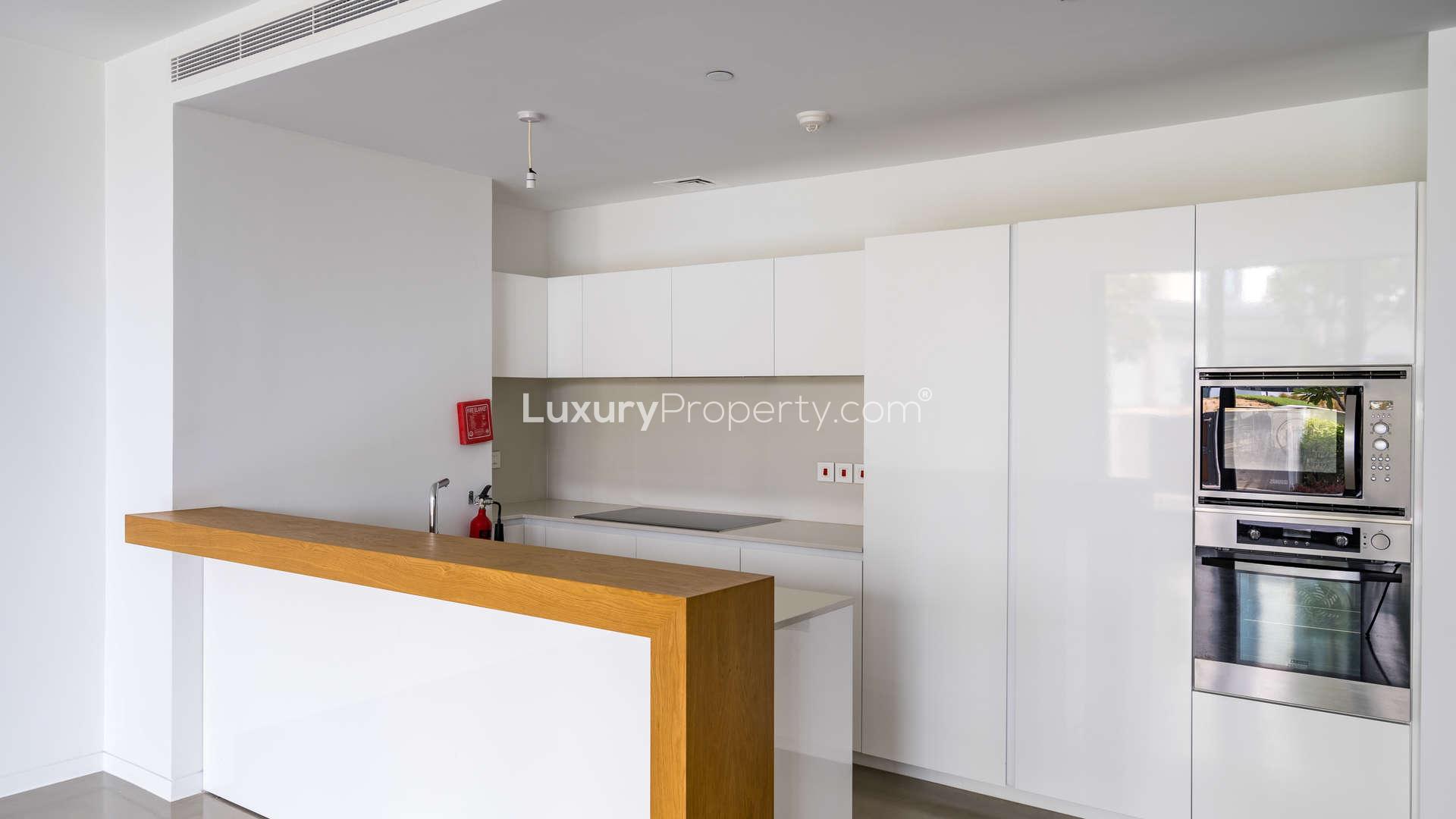 Modern staircase in luxury townhouse at Nikki Beach, Pearl Jumeirah, Dubai