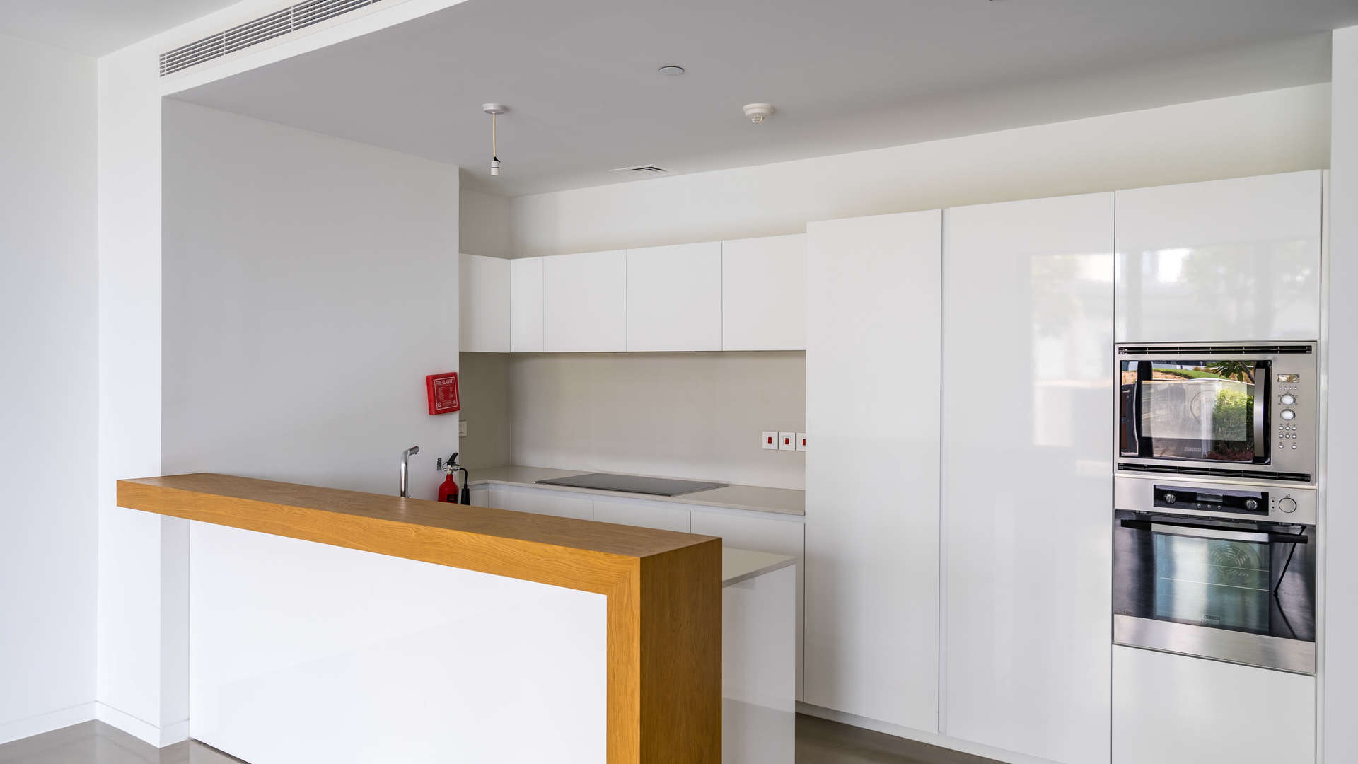 Modern staircase in luxury townhouse at Nikki Beach, Pearl Jumeirah, Dubai
