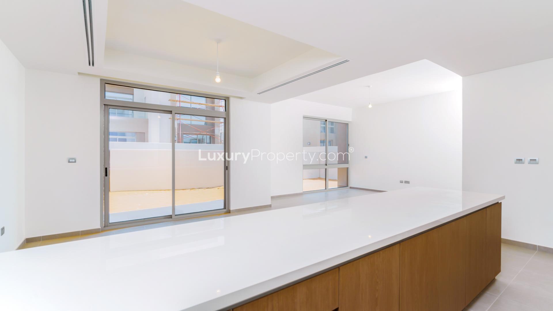 Modern kitchen in four-bedroom villa, Arabian Ranches 2, Reem Community, for sale