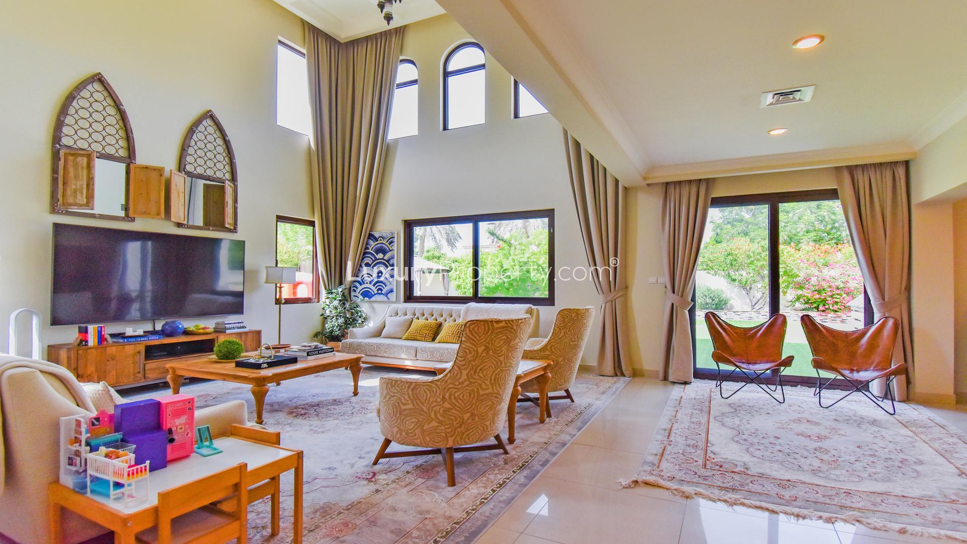 N/A,Luxurious living room in Type 2 Single Row Villa, Rosa, Arabian Ranches 2