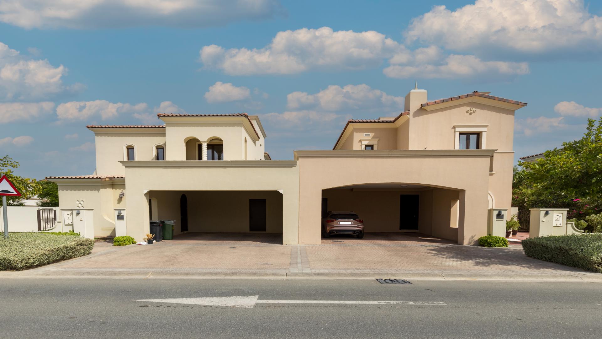 N/A,Spacious four-bedroom villa exterior on a quiet corner plot in Samara, Arabian Ranches 2